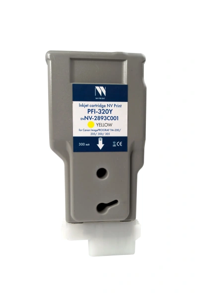Струйный картридж NV Print PFI-320Y (NV-2893C001) Yellow для Canon ImagePROGRAF TM-200/205/300/305 (