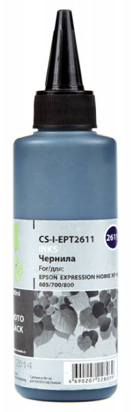 Чернила Cactus фото черный 100мл для Epson (арт. CS-I-EPT2611)