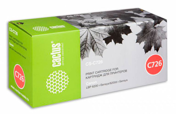 Картридж Cactus черный (2100стр.) для Canon (арт. CS-C726S)