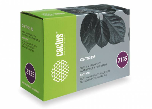 Картридж Cactus черный (1500стр.) для Brother (арт. CS-TN2135)