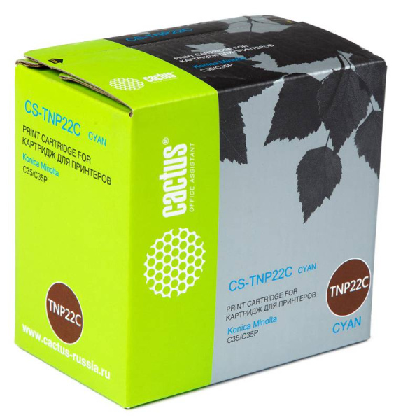 Картридж Cactus Тонер Картридж CS-TNP22C голубой для Minolta (6000стр.) (арт. CS-TNP22C)
