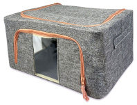 Кофр ГЕЛЕОС Оксфорд (серый, 40х30х20) (арт. К24-СР)