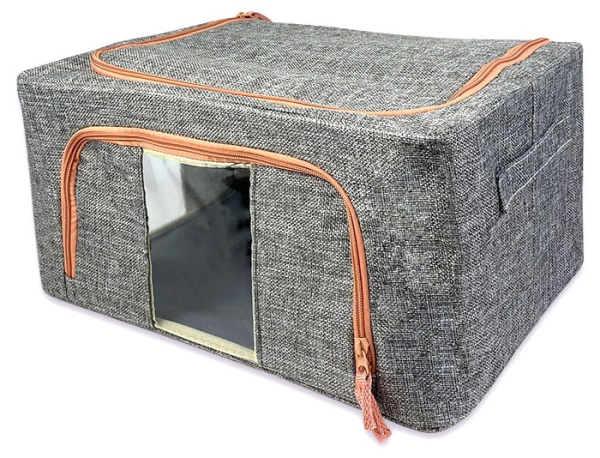 Кофр ГЕЛЕОС Оксфорд (серый, 40х30х20) (арт. К24-СР)