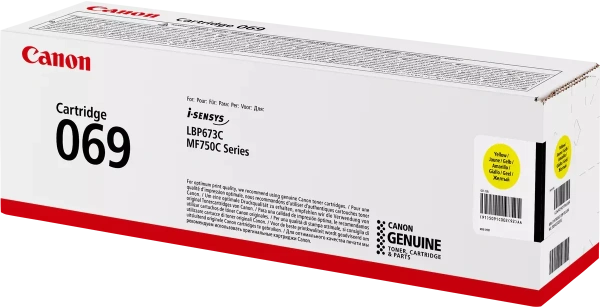 Тонер-картридж Canon 069 Yellow (1900 стр.) (арт. 5091C002)