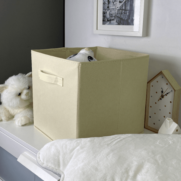 КОРОБ-кубик для хранения ГЕЛЕОС КУБ 33-4 (30х30х30 см) бежевый (арт. КУБ33-4)