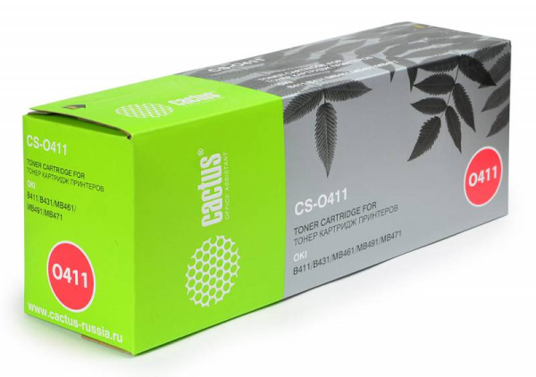 Картридж Cactus черный (3000стр.) для Oki (арт. CS-O411)