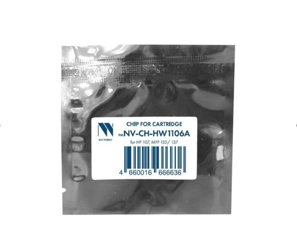 Чип NVP для картриджа HP W1106A для HP 107, MFP 135/137 (1000 стр.)