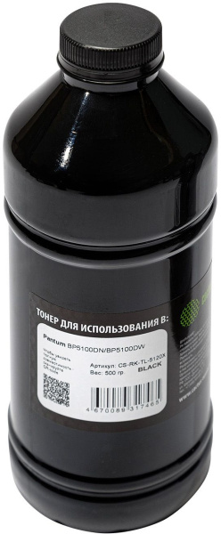 Тонер Cactus (черный, 500 г) (арт. CS-RK-TL-5120X)