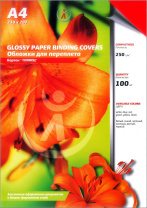 Картонные обложки для брошюровки Реалист глянец, А4, красные (100 шт.) (арт. 4520)