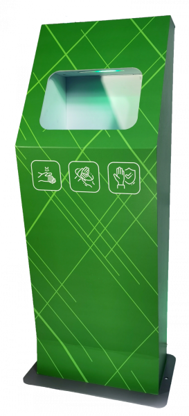 Бесконтактный напольный дезинфектор для рук 1ART-GROUP 1APT-НП. Емкость бака антисептика - 10л. (арт. 1APT-НП)