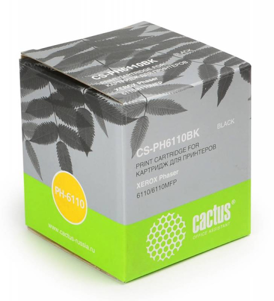 Картридж Cactus 106R01203 черный (2000стр.) для Xerox (арт. CS-PH6110BK)