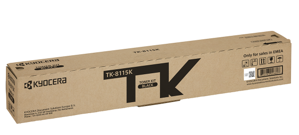 Оригинальный тонер-картридж Kyocera TK-8115K (чёрный, 12000 стр.) (арт. 1T02P30NL0)