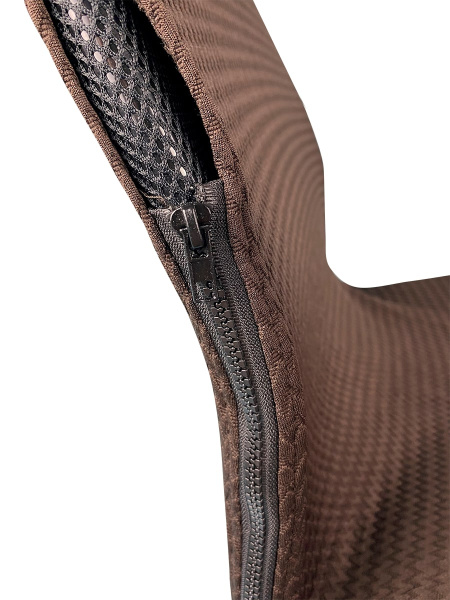 Чехол на компьютерное кресло ГЕЛЕОС 427М (размер М, волна, шоколадный) (арт. ГЧ00427М)