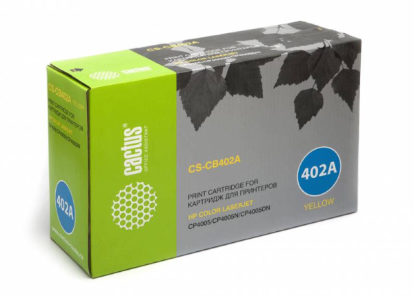 Картридж Cactus Тонер Картридж CS-CB402A желтый для HP (7500стр.) (арт. CS-CB402A)