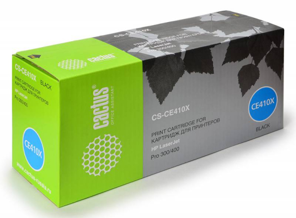 Картридж Cactus черный (4000стр.) для HP (арт. CS-CE410X)