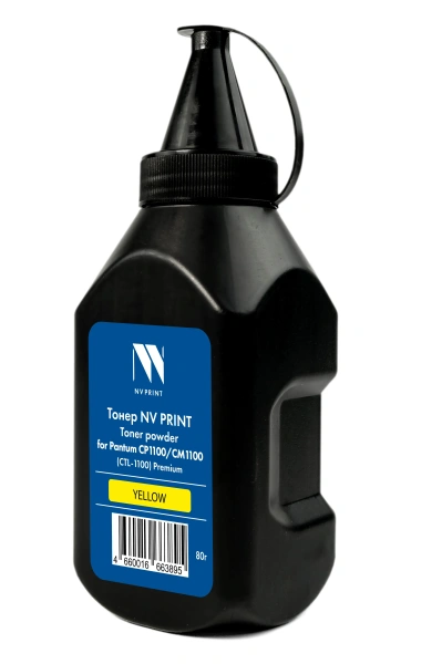 Тонер NVP для Pantum CP1100/CM1100 (CTL-1100) Premium (80г) Yellow