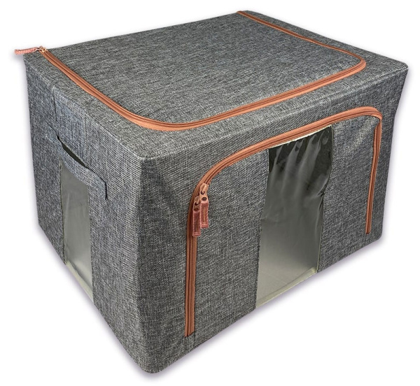 Кофр ГЕЛЕОС Оксфорд (серый, 60х42х40) (арт. К100-СР)