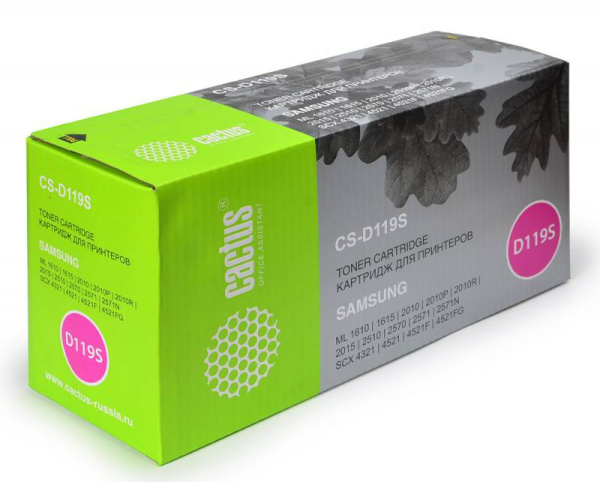 Картридж Cactus черный (2000стр.) для Samsung (арт. CS-D119S)
