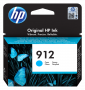 Оригинальный струйный картридж HP 912, голубой (315 стр.) (арт. 3YL77AE)