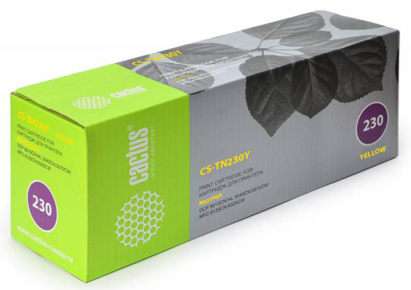 Картридж Cactus желтый (1400стр.) для Brother (арт. CS-TN230Y)