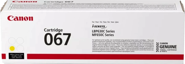 Картридж Canon 067 Y (желтый, 1250 стр.) (арт. 5099C002)