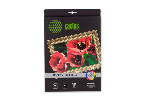 Холст Cactus Холст CS-СA426010 A4/300г/м2/10л. для струйной печати (арт. CS-СA426010)