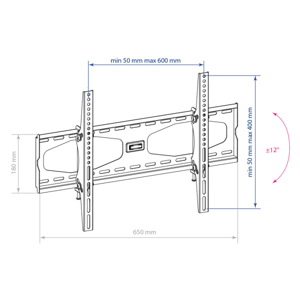 Кронштейн Kromax STAR-22 (чёрный) (арт. 20160)