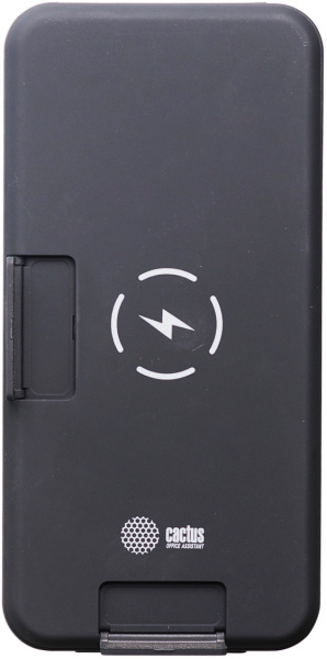 Мобильный аккумулятор Cactus 10000mAh, 3A, 1xUSB, черный (арт. CS-PBFSQT-10000)