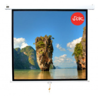 Экран для проектора SOK Cinema 183x183см Wallscreen 1:1 настенно-потолочный рулонный 102″ (арт. SCPSW-183x183)