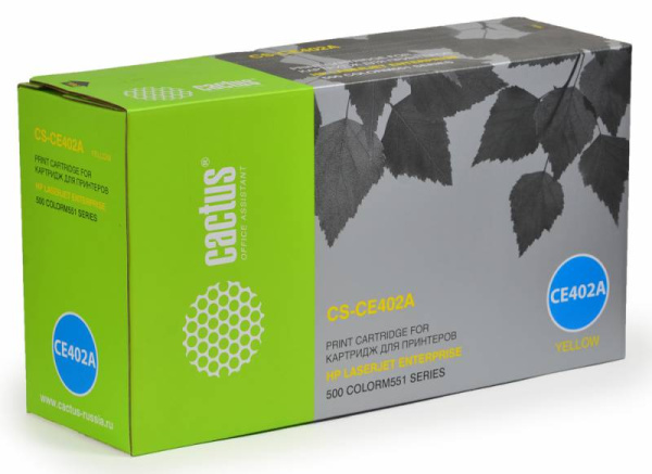 Картридж Cactus желтый (6000стр.) для HP (арт. CS-CE402A)