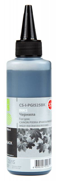 Чернила Cactus Чернила CS-I-PGI525BK черный (100мл) (арт. CS-I-PGI525BK)
