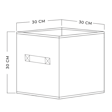КОРОБ-кубик для хранения ГЕЛЕОС КУБ 33-3 (30х30х30 см) салатовый (арт. КУБ33-3)