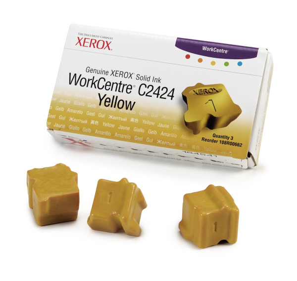 Чернила Xerox Solid Ink Yellow (3 Sticks) (арт. 108R00662)