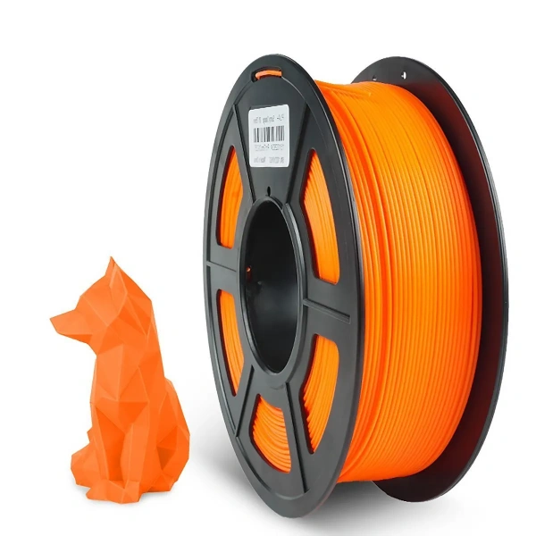 Филамент NVPRINT PLA+ солнечно-оранжевый для 3D печати, диаметр 1.75мм, длина 330 метров, масса 1 кг