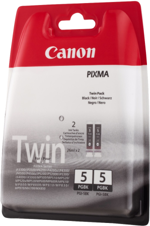 Набор картриджей Canon PGI-5BK (чёрный, 2 картриджа, 26 мл.) (арт. 0628B030)