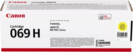 Тонер-картридж Canon 069H Yellow (5500 стр.) (арт. 5095C002)