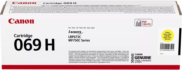 Тонер-картридж Canon 069H Yellow (5500 стр.) (арт. 5095C002)