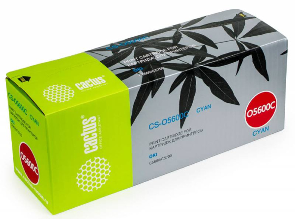 Картридж Cactus Тонер Картридж CS-O5600C голубой для Oki (2000стр.) (арт. CS-O5600C)