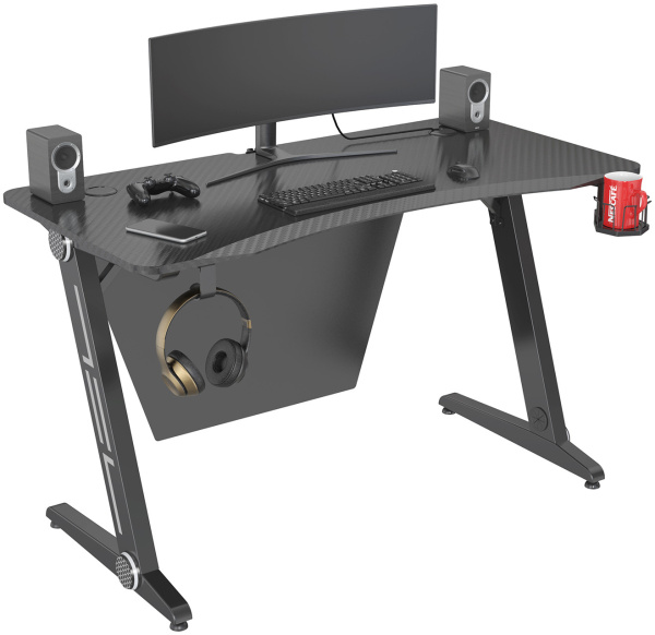 Стол игровой Cactus черный (арт. CS-GTZ-BKSL-CARBON)