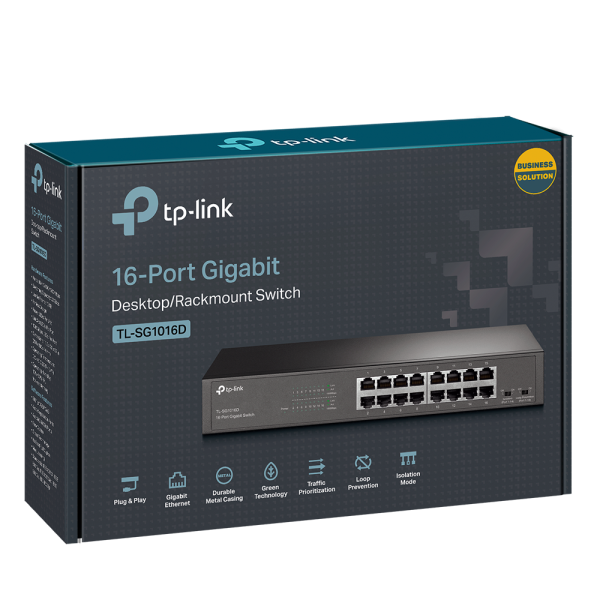 Коммутатор TP-Link TL-SG1016DE (арт. TL-SG1016DE)