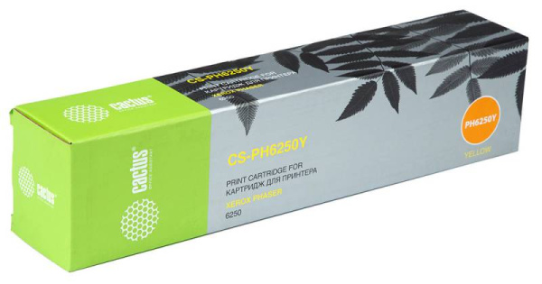 Картридж Cactus Тонер Картридж CS-PH6250Y 106R00670 желтый для Xerox (4000стр.) (арт. CS-PH6250Y)