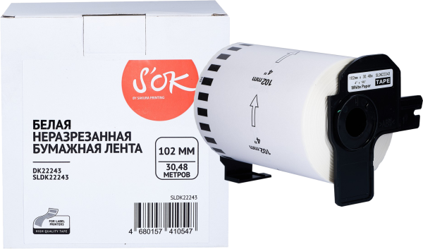 Лента Sakura Printing DK22243 (102мм/30,48м) (арт. SLDK22243)