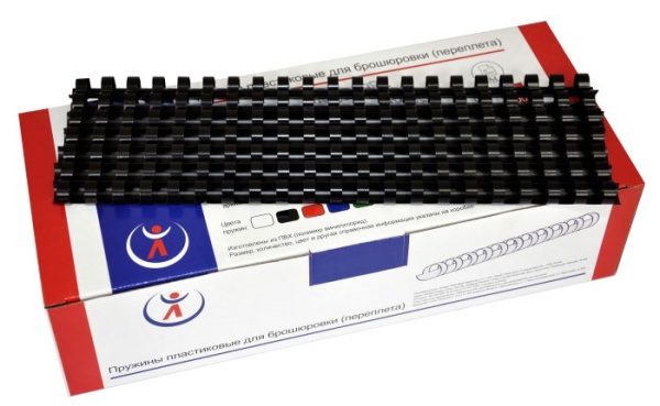 Пластиковые пружины Реалист 8мм, черные (100 шт.) (арт. 2060)