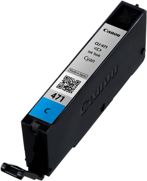 Оригинальный картридж Canon CLI-471 C (голубой, 7 мл.) (арт. 0401C001)
