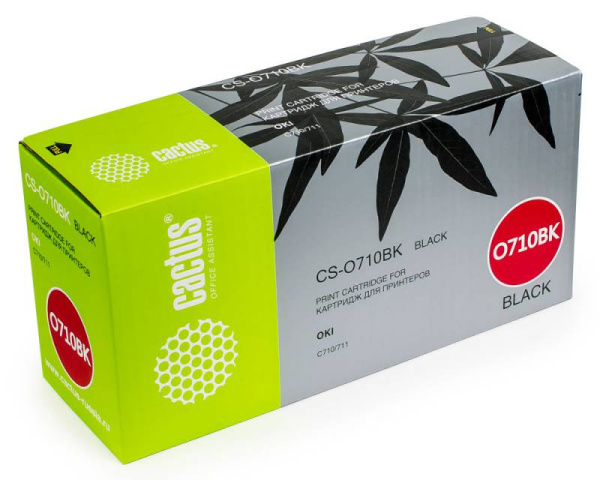 Картридж Cactus Тонер Картридж  CS-O710BK черный для Oki (11000стр.) (арт. CS-O710BK)
