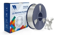 Филамент NV Print PLA+ прозрачный белый, 1.75 мм, 330 м, 1 кг (арт. NV-3D-PLA-P-TRANSP-WHITE)