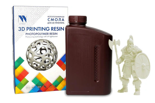 Фотополимерная водовымываемая смола NVPRINT Water Washable Resin прозрачный, 1 кг