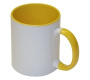 Кружка для сублимации Bulros белая с жёлтой ручкой и внутри (36 шт) (арт. TP-R-cup-YeGI-___-036-Wi)