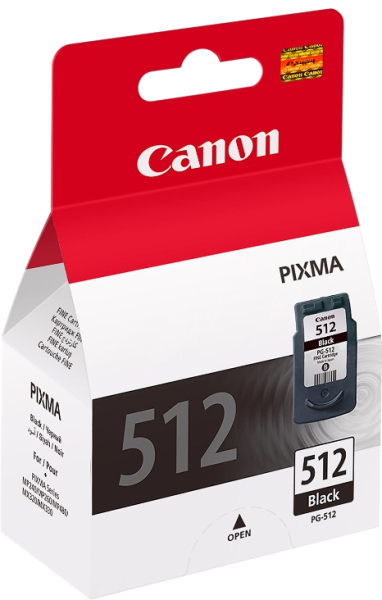 Оригинальный картридж Canon PG-512 (чёрный, увеличенной ёмкости 15 мл.) (арт. 2969B007)