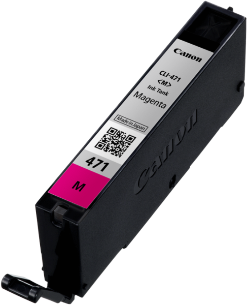 Оригинальный картридж Canon CLI-471 M (пурпурный, 7 мл.) (арт. 0402C001)